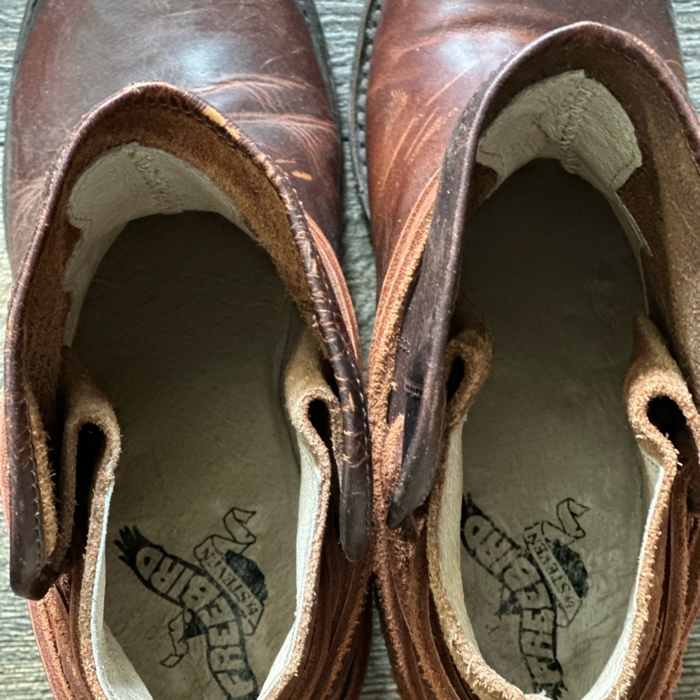 Brown Leather Ankle Boots - Picture 6 of 7
